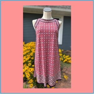 Max Studio Simple Lightweight Blue/Red Dress